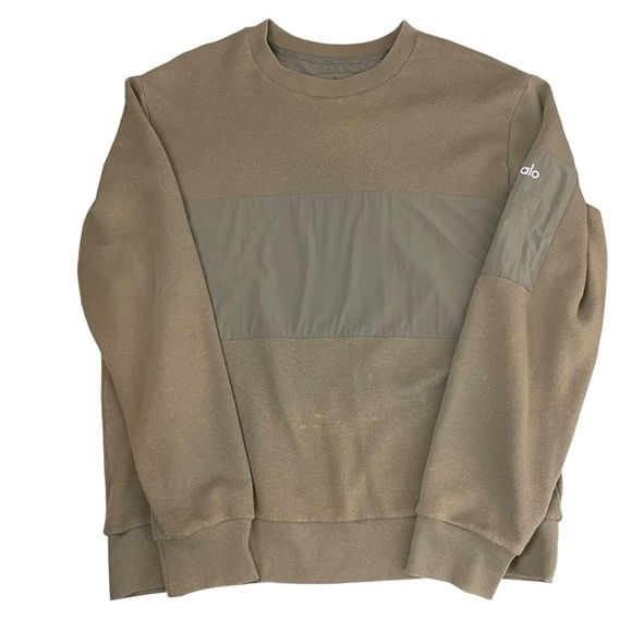 alo Yoga Men’s Transverse Mixed Media Pullover Large - Picture 10 of 11